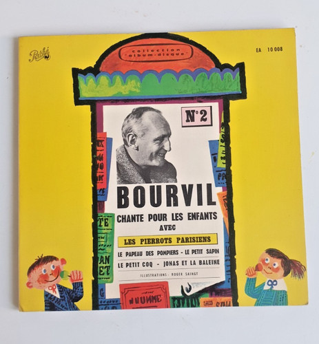 45t disque livre bourvil - livre,