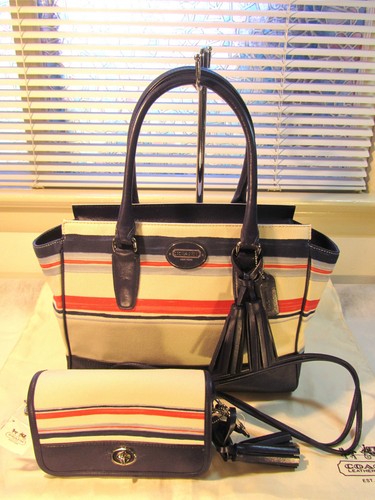Lot nwt coach stripe - nwt,