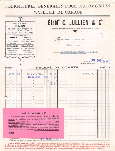 1936 fournitures generales - 1936,