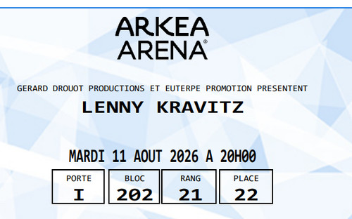 Place concert lenny kravitz - 1,