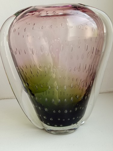 Vase verre souffle bulles - vase,
