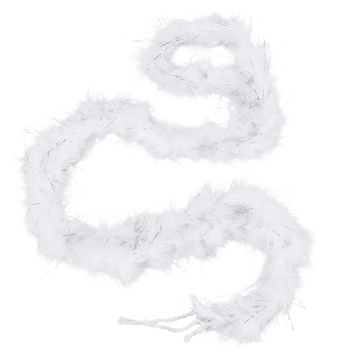 Boas plumes blanches - en,