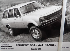Photo presse PEUGEOT 504 4x4