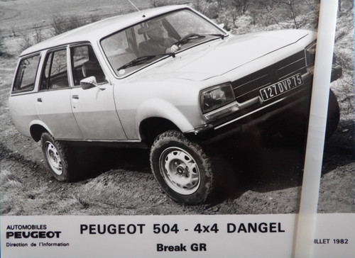 Photo presse peugeot 504 4x4 - photo,