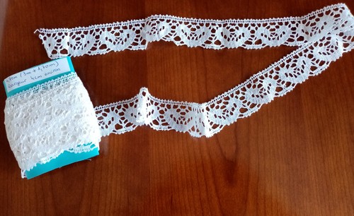 Dentelle ancienne coton m - dentelle,