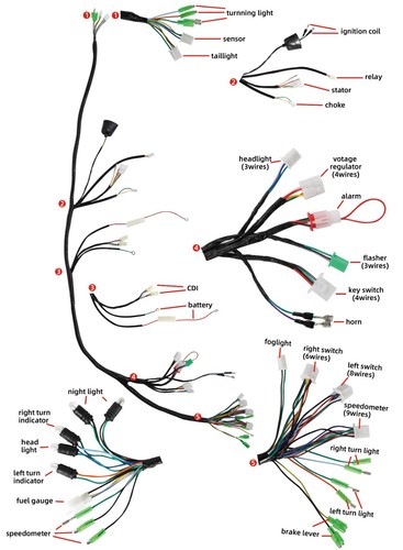 Aftermarket scooter wiring - scooter,