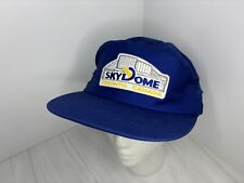 SkyDome Toronto Canada Hat Snapback Cap Blue Toronto Blue Jays VTG Zipper Visor