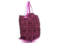 Sac À Main Tote En Nylon DELVAUX Neuf Écologique Marron/Rose BG8907