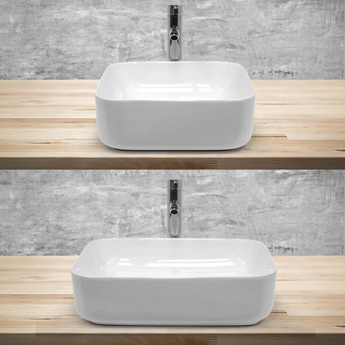 Lavabo carré céramique