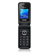 BRONDI FOX TÉLÉPHONE MOBILE GSM CLAPET ÉCRAN COULEUR 1.77" NOIR