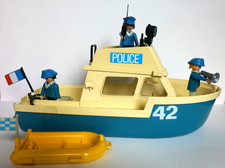 PLAYMOBIL (3539) Bateau police vintage