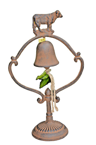 Cloche avec une vache - une, fonte