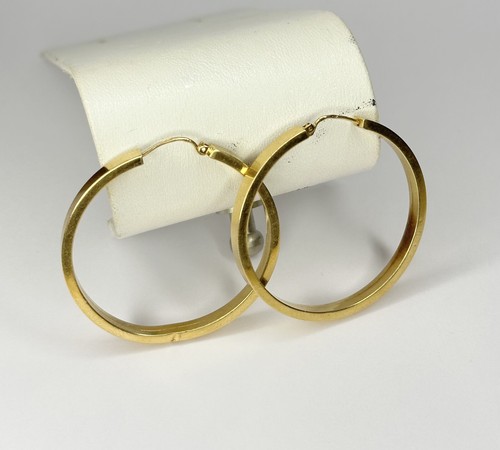 Créoles jaune 18 ct - créoles,