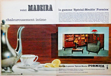 1962 PRESS ADVERTISEMENT HERE IS MADEIRA THE SPECIAL RANGE OF FORMICA FURNITURE
