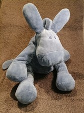 Doudou peluche âne Paco bleu
