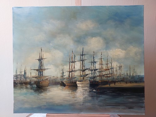 Peinture toile marine - peinture,
