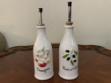 Vinaigre & Huile d'Olive Cruet Set 7" Revol Porcelain France