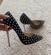 CHRISTIAN LOUBOUTIN BILLY Studded Velvet 38  BEST OFFER!!!