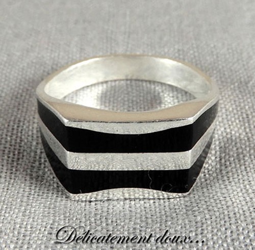 Bague chevaliere argent 925 - bague, en