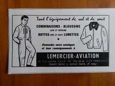 1964 PUB LEMERCIER AVIATION BOTTE COMBINAISON VOL SAUT PARACHUTE FRENCH AD