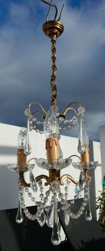Lustre suspension métal doré - métal,