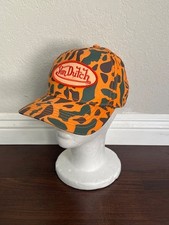 Von Dutch Orange Camo Snapback Hat