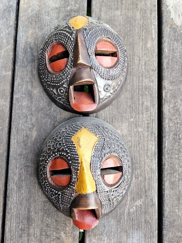 Art africain masque rond - art,