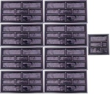 Moules à béton 8 grands + 1 petit mur pierre plâtre carreaux de ciment décora...