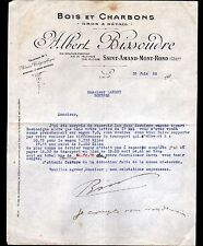 SAINT-AMAND-MONTROND (18) WOOD & COAL "Albert BISSOUDRE" in 1922