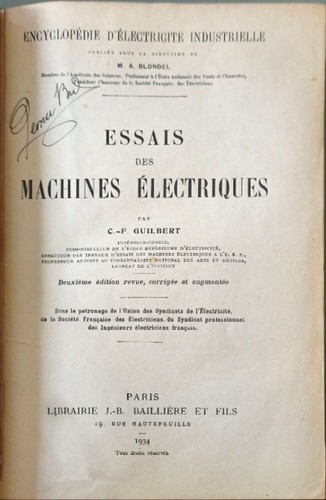 Essai des machines