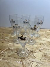 Lot of 6 Pelforth beer glasses 15cl