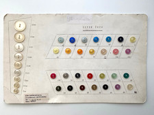 Ets Mercier Méru 1975 Series Color Chart / Sample Card