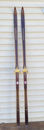 Vintage wooden skis long - skis, 78"