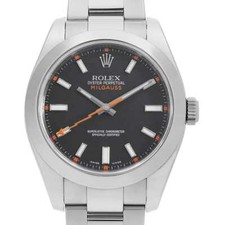 ROLEX Milgauss 116400 Black Overseas sales only V Number second hand mens