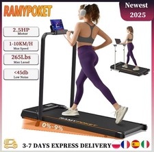 RAMYPOKET Folding Treadmill 2.5 HP Speed 1-10km/h Home/Workout