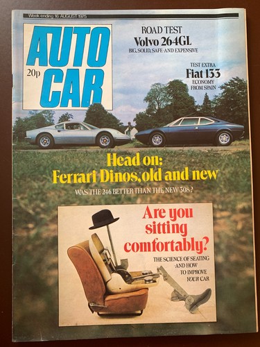 Autocar magazine 1975 - magazine, 16/08/1975