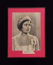 1943 Reine Elizabeth Reine Mère Elizabeth II Photo De Présentation Royale Signée