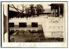 China, temple des Lamas vintage print, Chine Tirage citrate  9x12  Circa 1