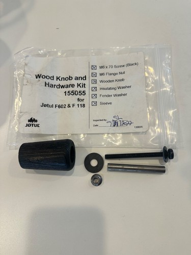 Jotul wood knob hardware - w/,