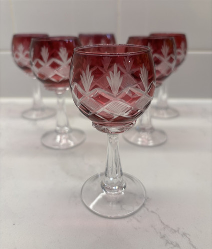Val lambert wine cordial - st,