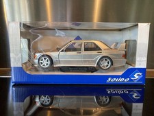 MERCEDES-BENZ 190E 2.5 16 EVOLUTION II 2 W201 1990 SILVER 1/18 SOLIDO