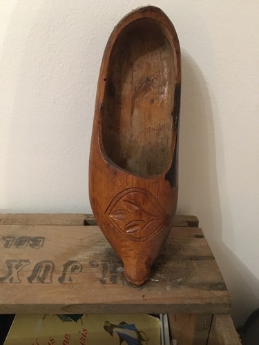 Ancien sabot bois soulier - sabot,