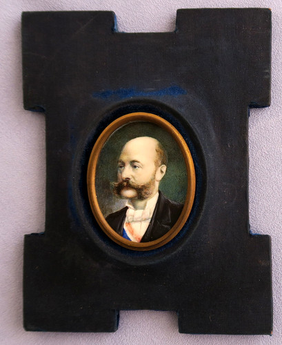 Miniature gouache portrait - miniature,