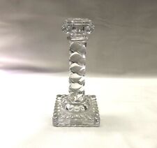 Antique Crystal Candle Holder Signed BACCARAT Model BAMBOO CHANDELIER COLUMN 18 CM