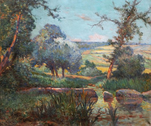 Tableau encadré paysage midi - paysage,