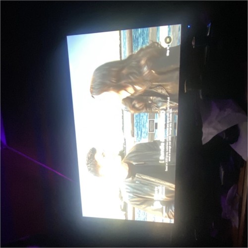 Flat screen black display - screen,