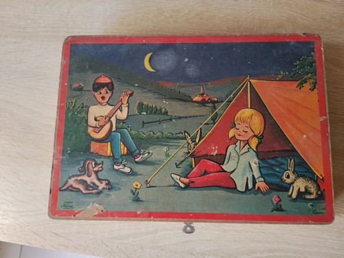Ancien puzzle cubes bois - puzzle,