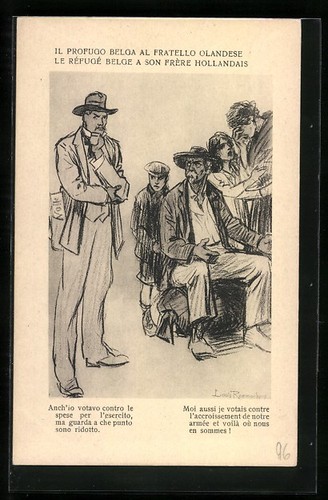 Carte postale artiste - d'artiste, louis
