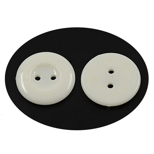 Boutons acrylique blanc - 20,