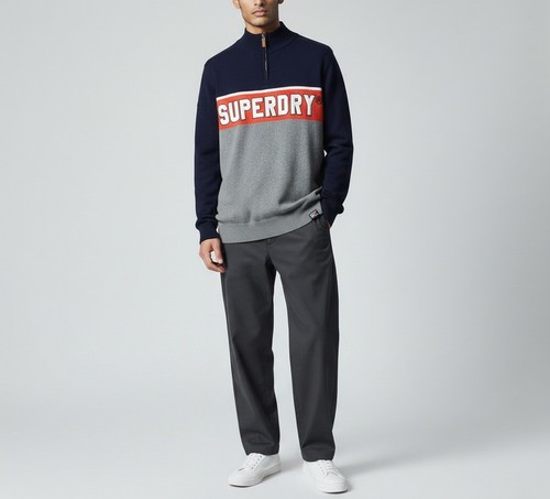 Superdry pull col - col, montant